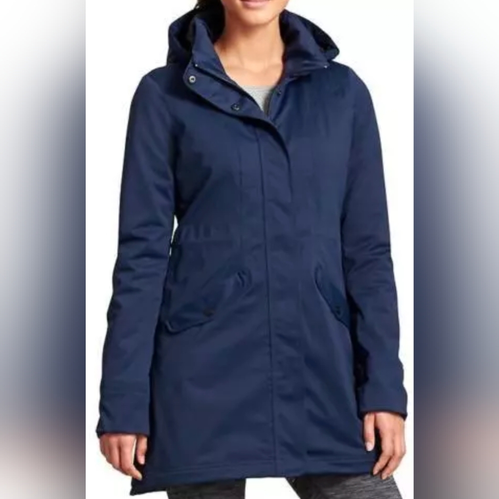 Athleta Chills Parka Jacket Coat Size L Used Excellent MSRP $298